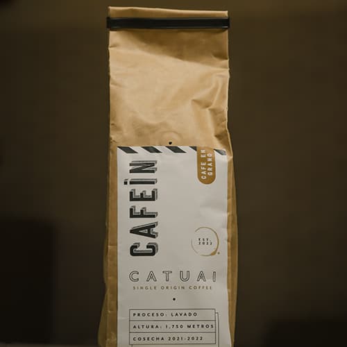 Cafe grano en paquete