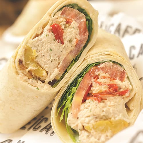 Wrap de tuna con queso crema